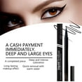 thumbnail image 6 of Waterproof Liquid Eyeliner, Long Lasting Eye Liner, Fine Brush Tip Waterproof Eyeliner Pen, Smudge Proof Satin Finish, Sweat Resistant Eye Makeup, Ophthalmologist Tested Safety, 6 of 9