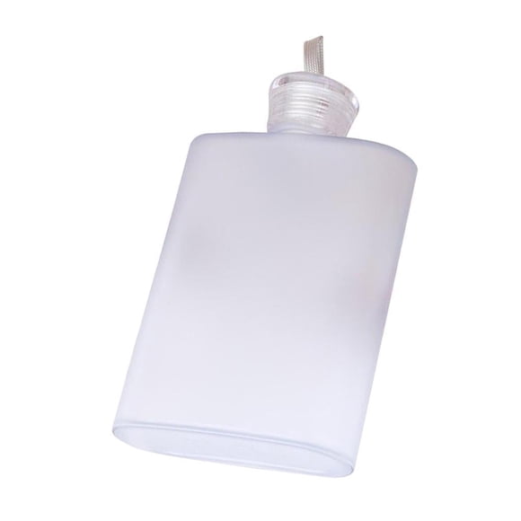 Ruiboury Plastic Hip for Whiskey Alcohol Flask Cap Pocket Water Bottle White White