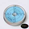 thumbnail image 3 of Magnetic Metal Large Spirit Bubble Level 60mm Diameter, (2 23/64 in), Degrees, Circular, Surface Level - Metal Housing, Blue/Silver, 3 of 9