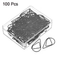 thumbnail image 3 of Unique Bargains Paper Clips Drop-Shaped with Box 1.3 Inch Black for Organize Office Home, Pack of 100, 3 of 5