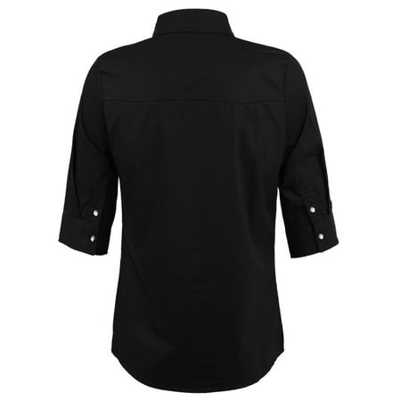 Download Men Point Collar Half Sleeves Plaids Mock Pocket Button ...