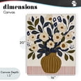 thumbnail image 4 of Stupell Industries Eclectic Boho Floral Vase with Stripes Canvas Art, 16 x 20, by Creative Studio, 4 of 8