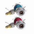 thumbnail image 3 of 2pcs Car Auto Freon R134a Quick Coupler Adapters Air Conditioning Refrigerant Adjustable A/c Manifo, 3 of 5