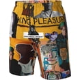 thumbnail image 5 of Jean Michel Basquiat Men's Beach Shorts Quick Dry Athletic Workout Swim Shorts Elastic Waist Drawstring Summer Shorts, 5 of 5
