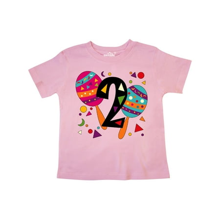 

Inktastic Second Birthday Cinco de Mayo- Maracas Gift Toddler Boy or Toddler Girl T-Shirt