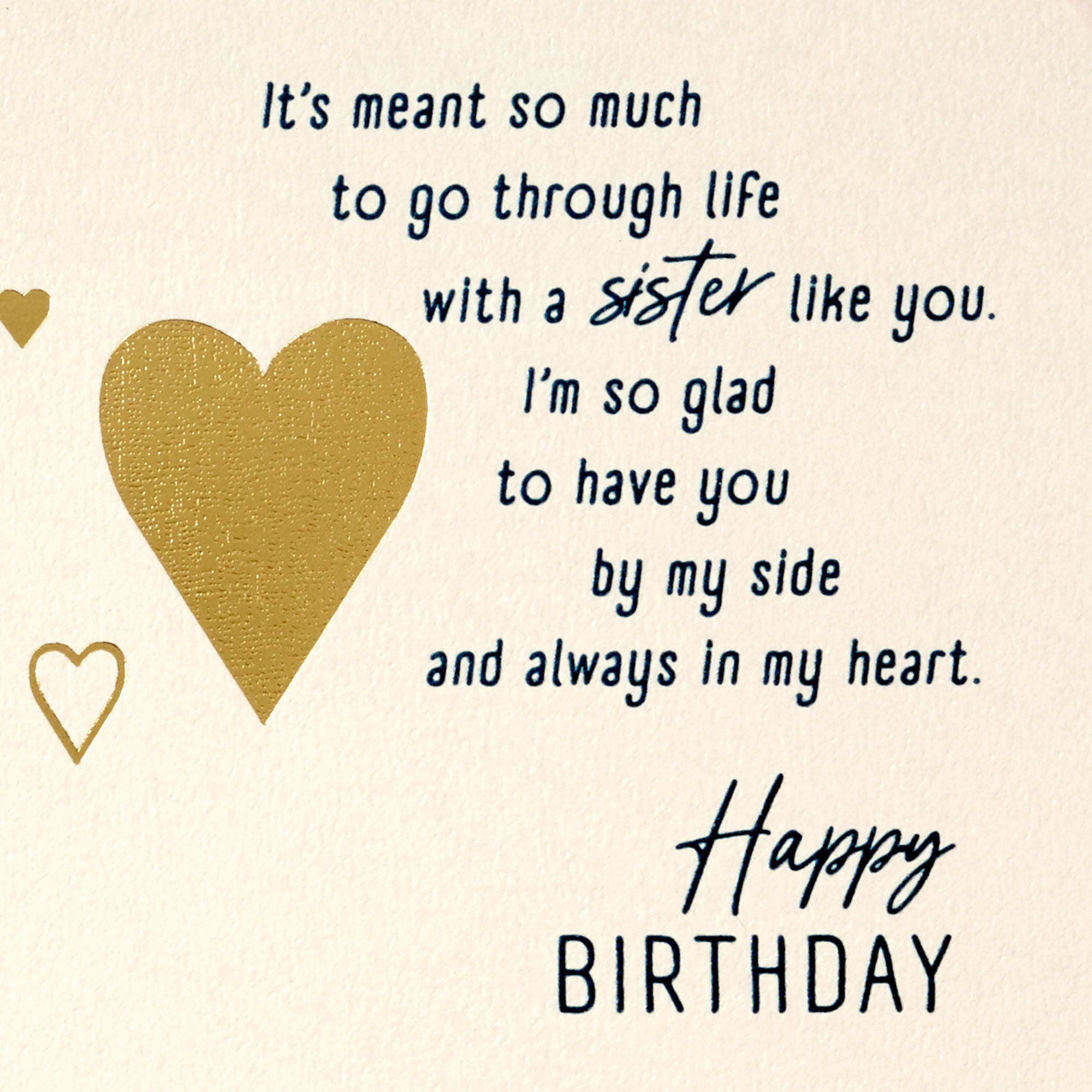 Hallmark Birthday Card for Sister (You're Always in My Heart)