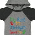 thumbnail image 4 of Inktastic My Aunt in Michigan Loves Me Boys or Girls Baby Bodysuit, 4 of 5
