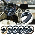 thumbnail image 2 of DELESYS Microfiber Leather Steering Wheel Cover for Men Women, Thin, Non-Slip, Breathable, Odorless, Universal 14.5-15 Inch, 2 of 3