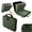 Green, variant on Fireproof Document Box, Hard Case Fireproof File Organizer Box with Lock and 13 Pocket Accordion File Folder, Portable Safe Box for Office Storage Important Documents (With Out Shoulder Strap, Black)