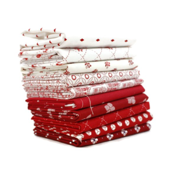 Red Scrap Bag (Approx 2 Yards) by Mixed Designers - Southern Fabric DIY Quilt Fabric