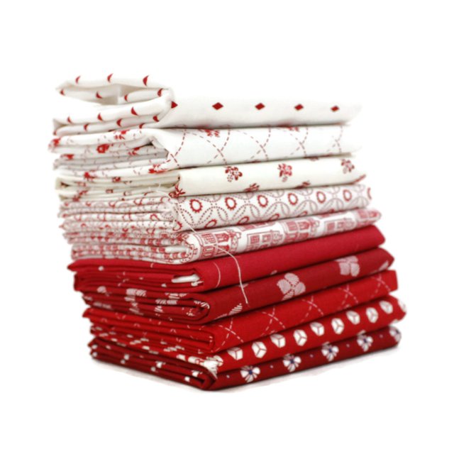 Red Scrap Bag (Approx 2 Yards) by Mixed Designers - Southern Fabric DIY Quilt Fabric