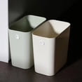 thumbnail image 3 of ZTGD - Papelera de baño estrecha de plástico con orificio fijo, para ahorrar espacio, ideal para dormitorio, cocina, sala de estar y oficina, 3 of 6