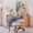 Off-White, variant on Pinmoco Cross Legged Office Chair, White Boucle Ergonomic Criss Cross Swivel Desk Chair, Heavy Duty Wide Seat for Meditation & ADHD, Armless