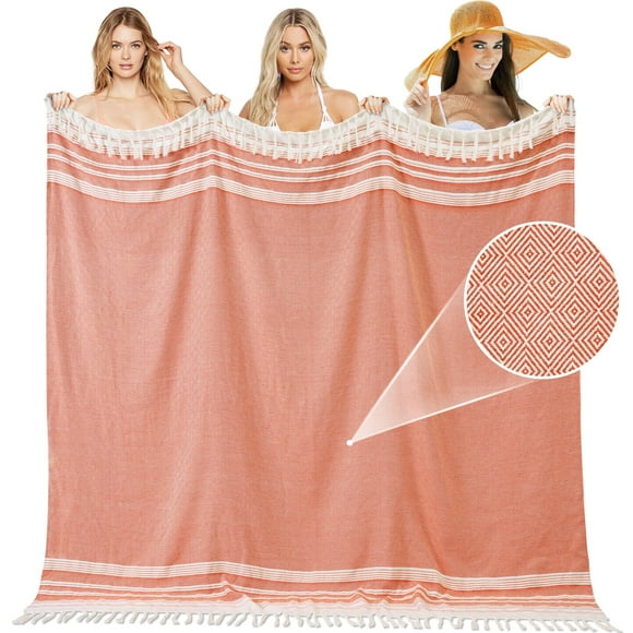 Manta Blanket Genovega de algodón turco 127 x 172 cm