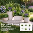 thumbnail image 4 of ZHEILFG Artificial Plants Outdoor UV Resistant, 12 Bouquets Realistic Eucalyptus Fern Lavender Greenery, Weatherproof for Patio Garden Porch Decoration, 4 of 7