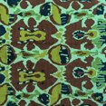 thumbnail image 1 of Ahgly Company Machine Washable Indoor Square Abstract Turquoise Blue Modern Area Rugs, 4' Square, 1 of 4