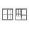 HO 4/4 Dbl Hung 2-Unit Window 60"w x 62"h (6)