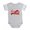 Heather Gray, variant on CafePress - Love Is For Lobsters_Wh - Cute Infant Baby Football Bodysuit