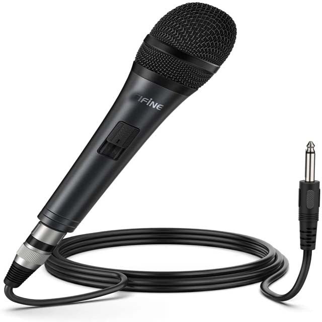 PRO-1 - MICROPHONE Dynamique avec Fil 15 Pieds