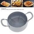 thumbnail image 3 of Mini Deep Fryer Pot, Anti Oil Splash Japanese Deep Fryer Pot Dual Handle Easy To Clean  for Kitchen, 3 of 8