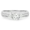 thumbnail image 3 of Dazzlingrock Collection 0.75 Carat (ctw) 14K Round Diamond Ladies Bridal 3 Stone Engagement Ring 3/4 CT, White Gold, Size 5, 3 of 4