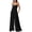 Black, variant on Jumpsuits for Women Sleeveless Strap Wide Leg Date Night Rompers Beach Vacation One Piece Summer Outfits
