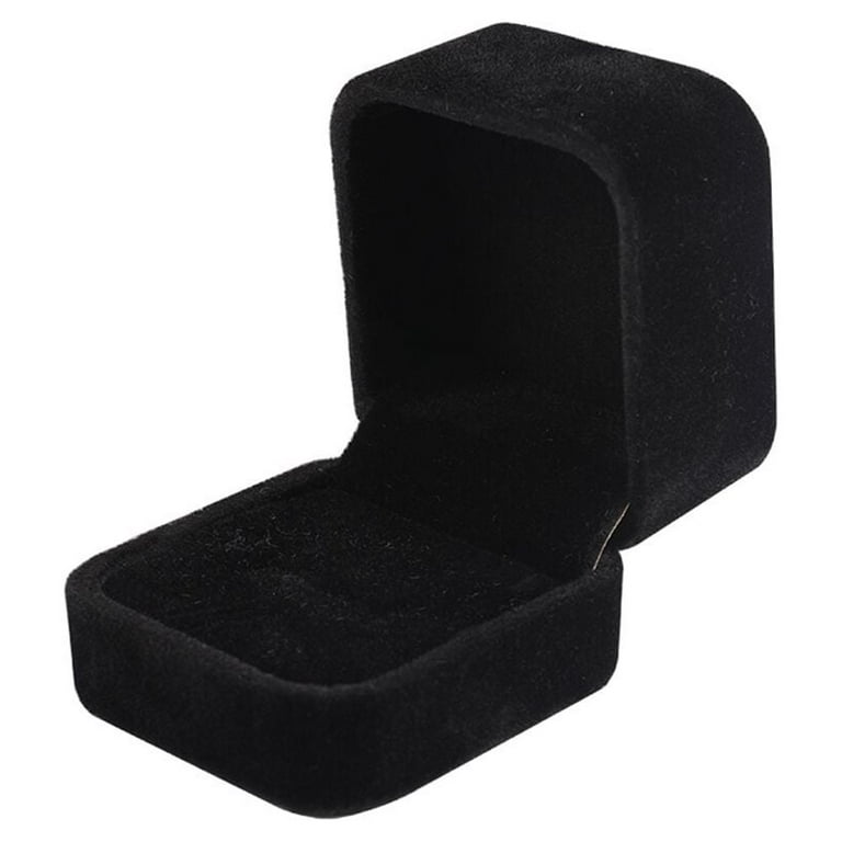 Earring Box - 2 Black Velvet