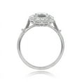 thumbnail image 3 of Bow Jewel 14K White Gold Plated Vintage Engagement Ring - Vintage Jewelry - 1.87 Ct Emerald Cut Lab Created Diamond Ring for Women's - Retro Wedding Ring - Beautiful Special Occasion Rings, 3 of 10