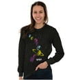 thumbnail image 4 of Retro NASA Space Milky Way Planets Long Sleeve TShirt Men Women Brisco Brands S, 4 of 6