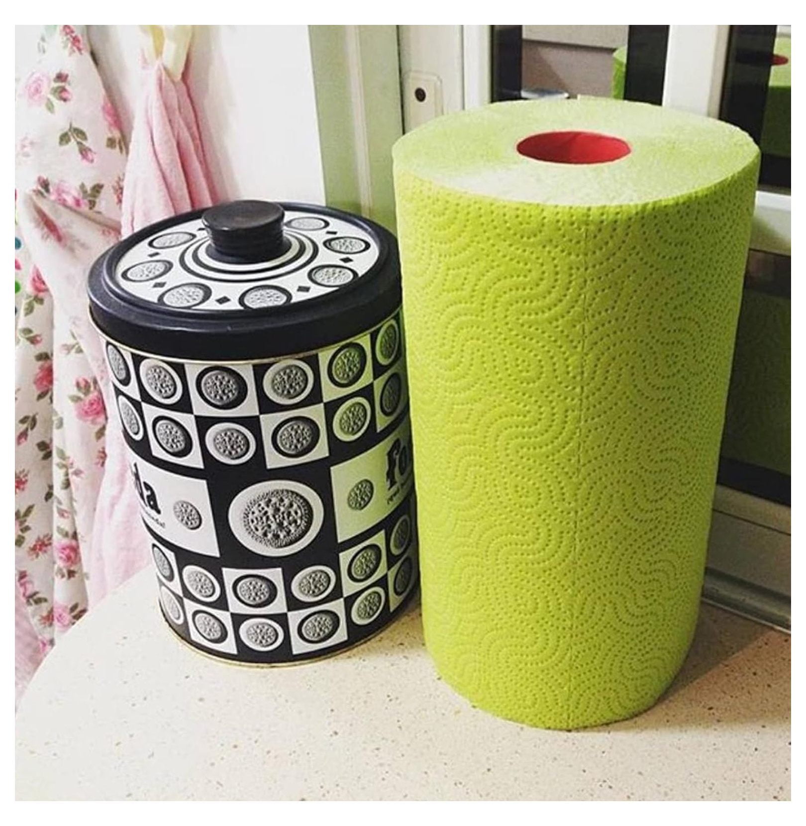 Paper Towels Jumbo Roll 2 Ply - Highly Absorbent Kitchen Towels, 120 Sheets - Set of 8, Durable Cleaning Towels for Kitchen & Home, Kelly Green