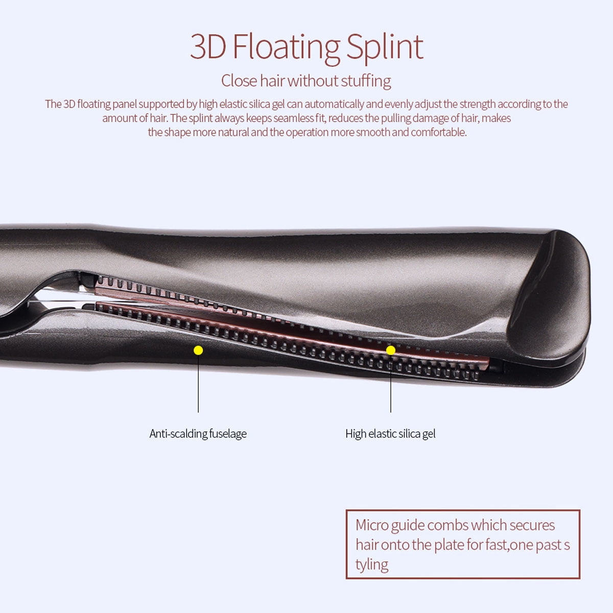 Auto Curling & Straightening Iron 2-in-1, Spiral Hair Curler with LCD Display, Tourmaline Ceramic Flat Iron Negative Ion Fast Heating for All Hair Types