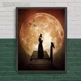 thumbnail image 3 of Pintura en lienzo de arte de pared de bruja gótica, diosa de la luna nueva y luna llena, hechizos de Luna y astrología, brujería, póster e impresión de decoración, 3 of 4