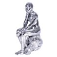 thumbnail image 1 of AFD Home 12013471 Ceramic Glass Mosaic Thinking Lady, Silver, 1 of 1