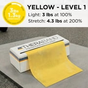 THERABAND Exercise Resistance Band Yellow X-Light Resistance 5 x 6 Yd 10-1000, 1 Each