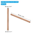 thumbnail image 2 of Uxcell 1/8" OD x 0.5mm Wall Thickness x 50mm Length 99.9% Copper Tube, 20Pcs Pure Copper Seamless Round Pipe Tubing, 2 of 6