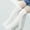 White, variant on Spazoro Kids Girls Long Socks, Warm Cotton Over Knee High Tube Students Socks for Girls Hot Pink Size 3 T