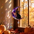 thumbnail image 4 of ShaoXinWan Halloween Acrylic Stained Glass Suncatcher, 5-Piece Spooky Window Hanging Ornament Set, Gothic Indoor Outdoor Home Party Decoration, 4 of 6