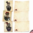 thumbnail image 5 of 10 Merry Christmas Note Cards Pack (4 x 5.12 Inch) - CHRISTMAS STEAMPUNK CATS M6554XSB, 5 of 6