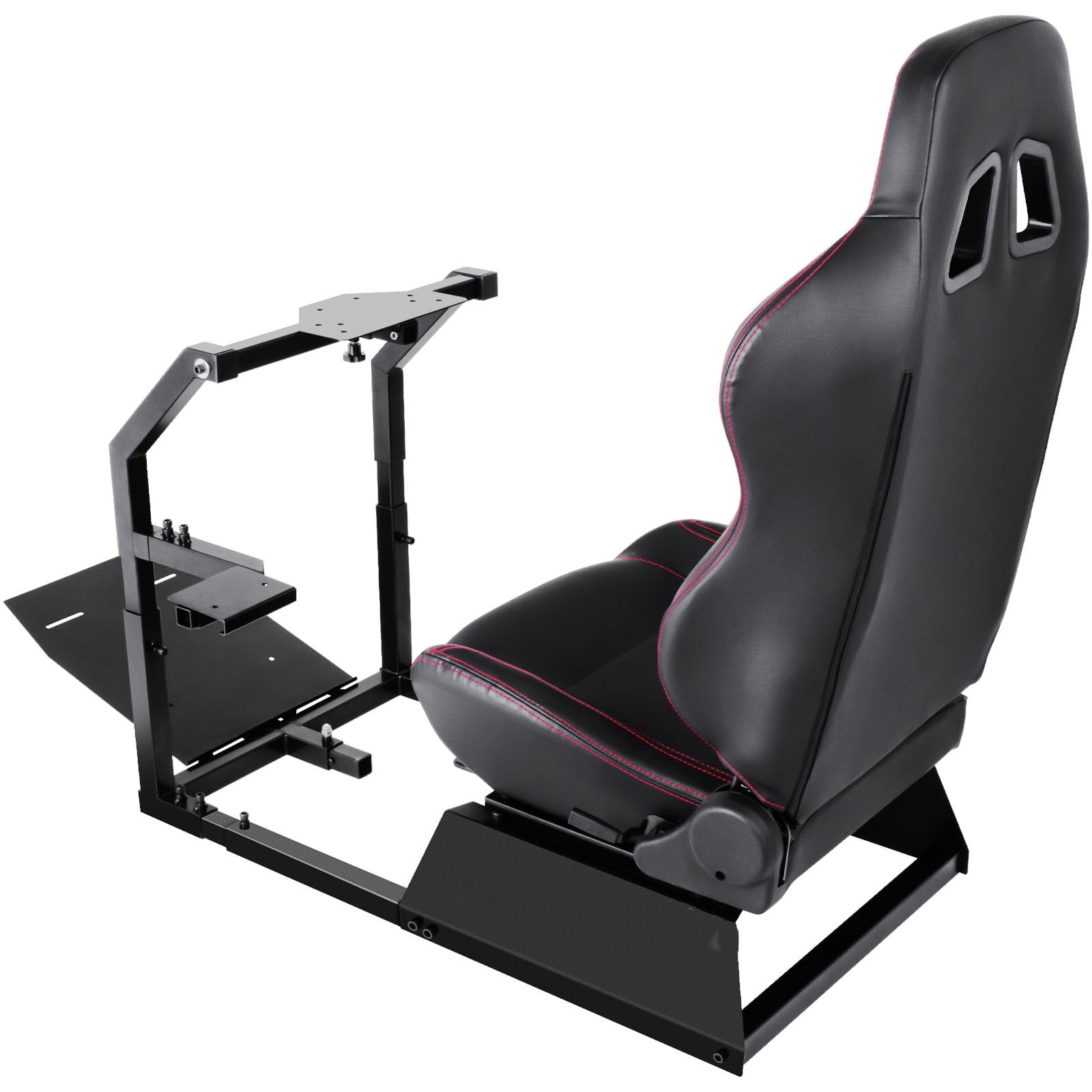 Magshion Racing Simulator Cockpit Gaming Chair Game Seat with Carpet Rug  Fit for Logitech G25, G27, G29, G920 Thrustmaster T500RS, T300RS, PS5 Xbox  Steering Wheel Stand, Red 