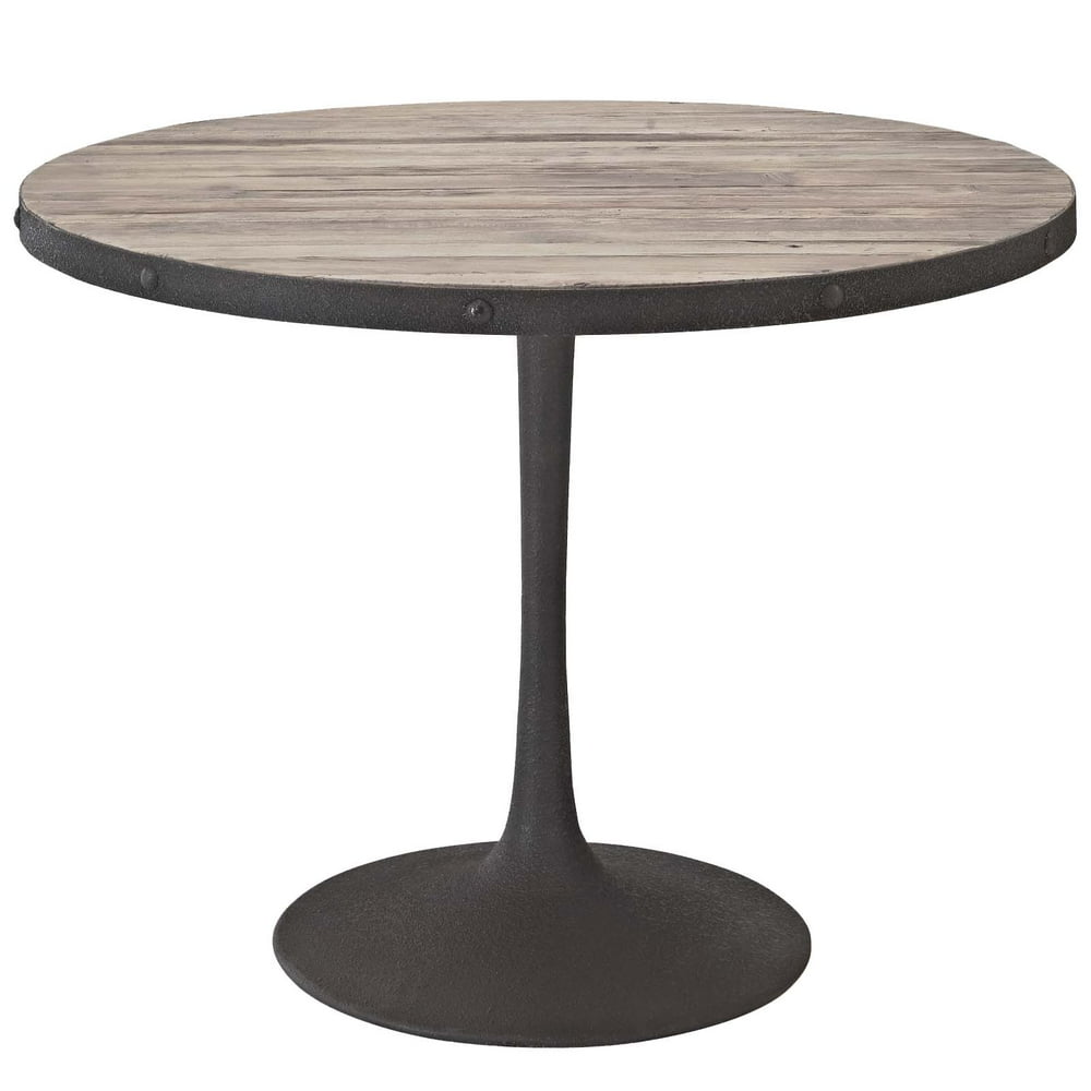 40" Round Wood Top Dining Table