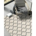 thumbnail image 5 of Unique Loom Trellis Collection Area Rug - Philadelphia (7' 10" x 11' Rectangle Beige and Gray/Gray), 5 of 11