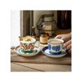 thumbnail image 3 of 200ml Finnish-Style Hand-Painted Floral Ceramic Coffee Cup And Saucer With Vintage Office/Home Afternoon Tea Set, Gift For Birthday, Valentine's Day,, 3 of 5