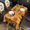 thumbnail image 2 of Halloween Trick or Treat Witchy Elements Rectangle Tablecloth 60"x102",Waterproof Polyester Rectangle Table Cloth, Wipeable Spillproof Polyester Tablecloth for Dining, Camping, Indoor and Outdoor, 2 of 6