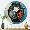 thumbnail image 3 of Designart "Temporal Fusion of a Watch" Fashion Oversized Wall Clock, 3 of 5