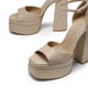 thumbnail image 3 of DREAM PAIRS Sandalias de Tacón Altos con Plataforma para Mujer, 3 of 5