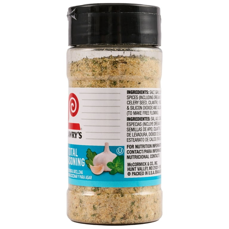 Lawry's Kosher Total Seasoning 3.25 oz Bottle, Versatile Latin