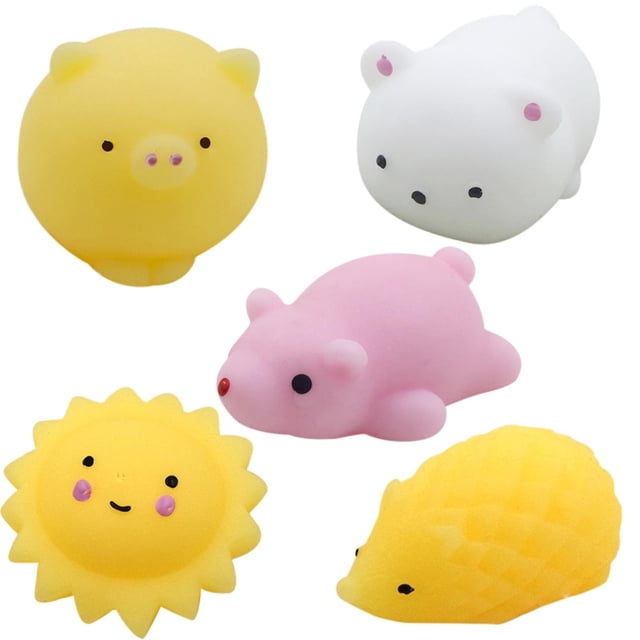 Juego de juguetes para aliviar el estrés HUOGUO, paquete de 5 unidades, lindos animales que crecen l
