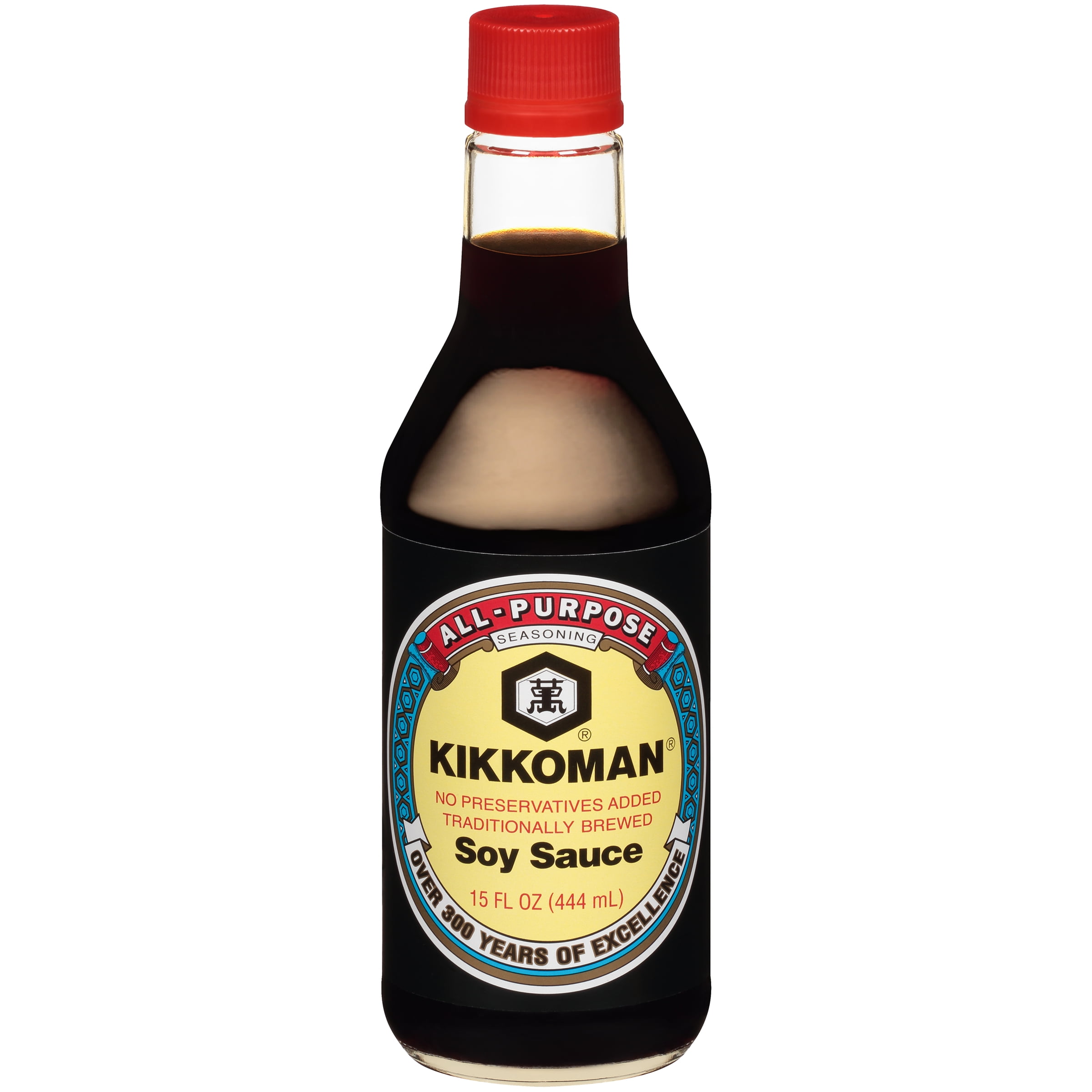 Kikkoman Traditionally Brewed Soy Sauce, 15 fl oz