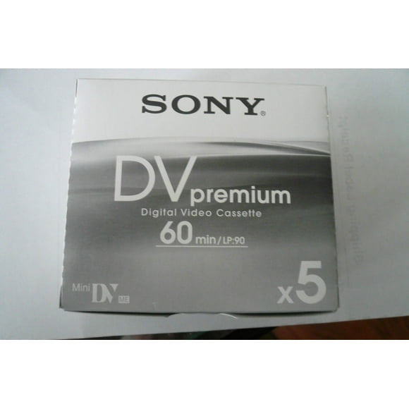 Mini cinta DV Sony DVM60PR4 Premium de 60 minutos (paquete de 5)