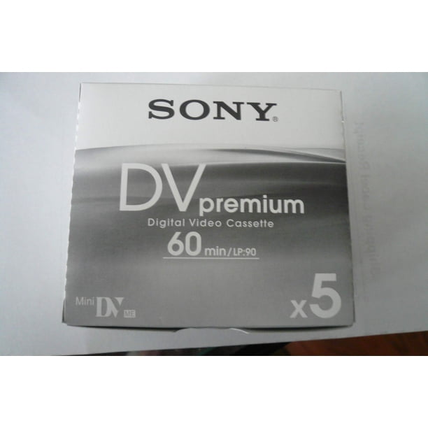 Mini cinta DV Sony DVM60PR4 Premium de 60 minutos (paquete de 5)